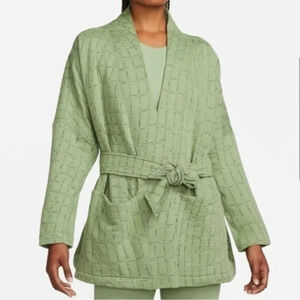 Nike Womens Yoga Therma Fit Jacquard Reversible Oversized Kimono Top XL